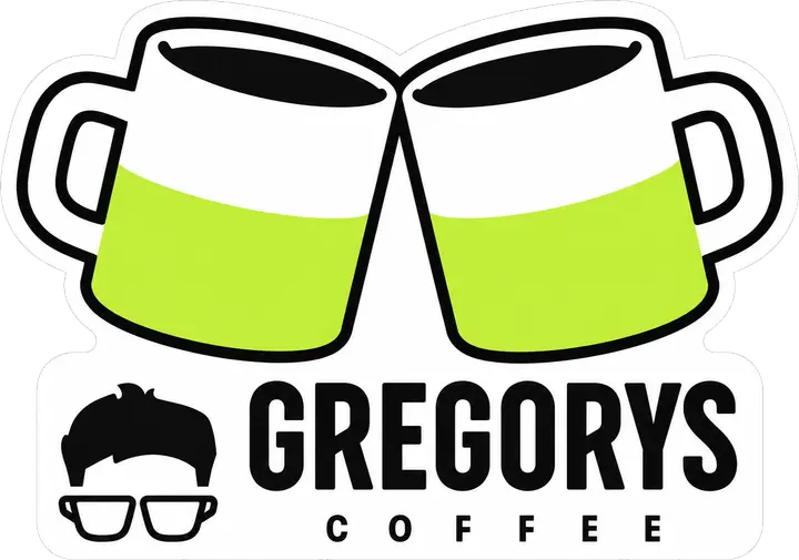 Die-cut sticker concept for Gregorys Coffee